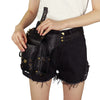 Steampunk Holster Bag Rock Leather Retro Gothic Shoulder Waist Bag Women and Men Thigh Clutch Women Crossbody Bag Steampunk Bag