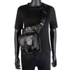 Cool SteamPunk Leather Waist Bag Retro Hiking Crossbody Bag Rock Men Women Gothic Black Fanny Packs Fashion Motorcycle Leg Bags