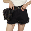 Steampunk Holster Bag Rock Leather Retro Gothic Shoulder Waist Bag Women and Men Thigh Clutch Women Crossbody Bag Steampunk Bag