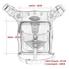 Cool SteamPunk Leather Waist Bag Retro Hiking Crossbody Bag Rock Men Women Gothic Black Fanny Packs Fashion Motorcycle Leg Bags