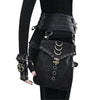 PU Leather Waist Packs Utility Lace Up Zipper Waist Belt Bag Phone Pouch Vintage Military Waist Packs Gothic Steampunk Style New