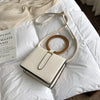 Elegant OL Square Crossbody Bags Mini Women Wooden Handle Handbag Brand Pu Leather Shoulder Bag Laides Messeng Bags