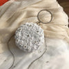 Pearl Flower Diamond Women Party Metal Crystal Clutches Evening Bags Wedding Bag Bridal Shoulder Handbag Wristlets Clutch Purse