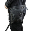 Steampunk Bags Gothic Waist Bags Packs Retro Rock Leather Women Fashion Men Holster 2019 Shoulder Messenger Leg Bags Punk Wind