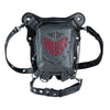 Steampunk Waist Leg Bags Women Men Victorian Style Holster Bag Bat Design Motorcycle Thigh Hip Belt Packs Messenger Shoulder Bag