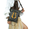 Steampunk Men Women Punk Waist Bags Vintage Rock Messenger Bag Fashion PU Leather Black Travel Shoulder Bags Unisex Fanny Packs