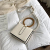 Elegant OL Square Crossbody Bags Mini Women Wooden Handle Handbag Brand Pu Leather Shoulder Bag Laides Messeng Bags