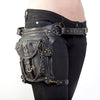 Lady Pockets Retro Messenger Bag Punk  Mujer Femme Women Shoulder Bag Men Hombre Women's High Quality PU Leather Travel Leg Bag
