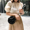 Pearl Flower Diamond Women Party Metal Crystal Clutches Evening Bags Wedding Bag Bridal Shoulder Handbag Wristlets Clutch Purse