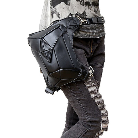 Vintage Steampunk Leather Steam Punk Retro Rock Gothic Retro Cosplay Battlegrounds Waist Bags Packs Victorian Women Mens Leg Bag