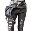 Vintage Steampunk Leather Steam Punk Retro Rock Gothic Retro Cosplay Battlegrounds Waist Bags Packs Victorian Women Mens Leg Bag