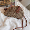 Bohemian Straw Bag Half Round Woven Handbag Crossbody Bags Handmade Rattan Shoulder Bag Holiday Beach Bag 2019 New Summer