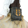 Steampunk Men Women Punk Waist Bags Vintage Rock Messenger Bag Fashion PU Leather Black Travel Shoulder Bags Unisex Fanny Packs