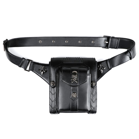 Women Steampunk Waist Leg Bags Skulls Men Victorian Style Holster Bag Motorcycle Thigh Hip Hop Belt Packs Messenger Shoulder Bag
