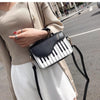 Cute Piano Pattern Shoulder Bag Fashion Pu Leather Casual Ladies Handbag Crossbody Messenger Bag Pouch Totes Women's Flap